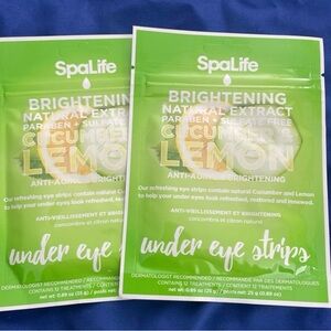 SpaLife Cucumber & Lemon Under Eye Strips - Green